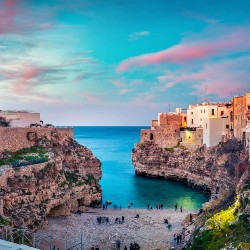 Puglia Italy Coastline Cove View