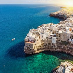 Puglia Italy Coastline Overhead View